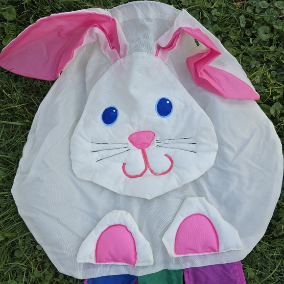 Vintage Spring Bunny Wind Sock Easter Streamers Floppy Ears - Picture 3 of 7